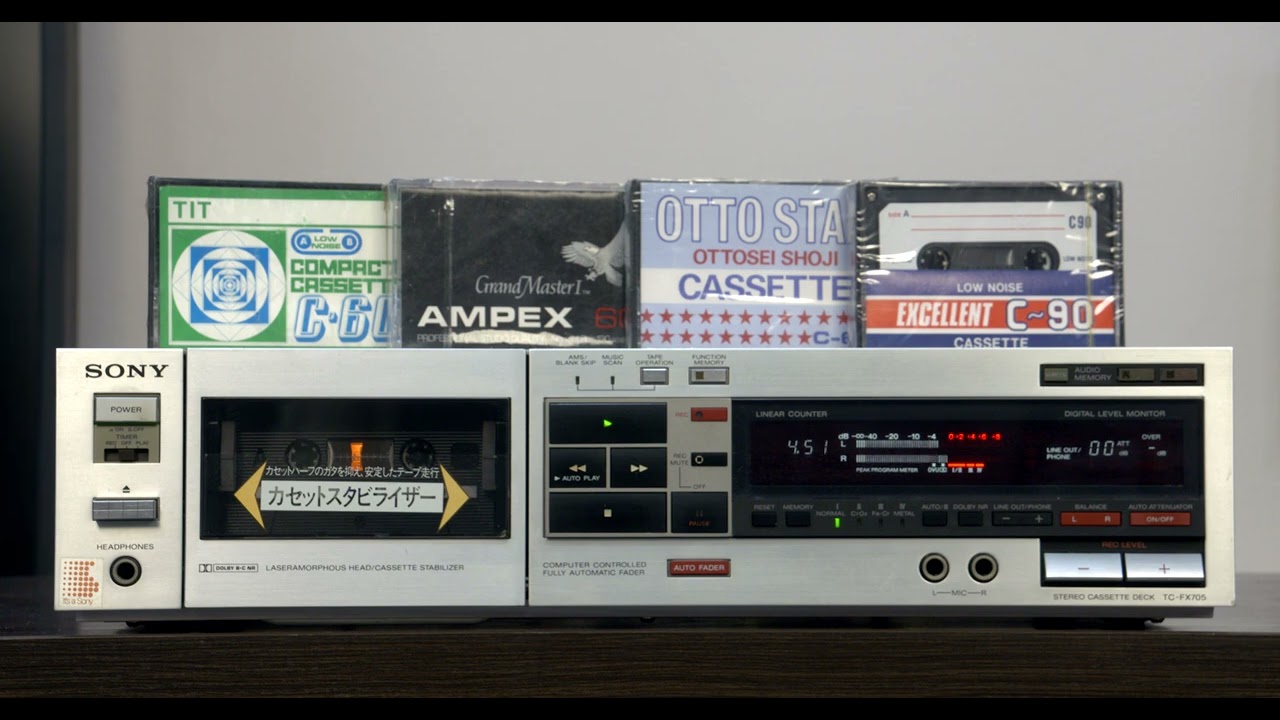 SONY TC-FX705 ￥62,800(1983年11月発売), 20Hz～19kHz. - YouTube