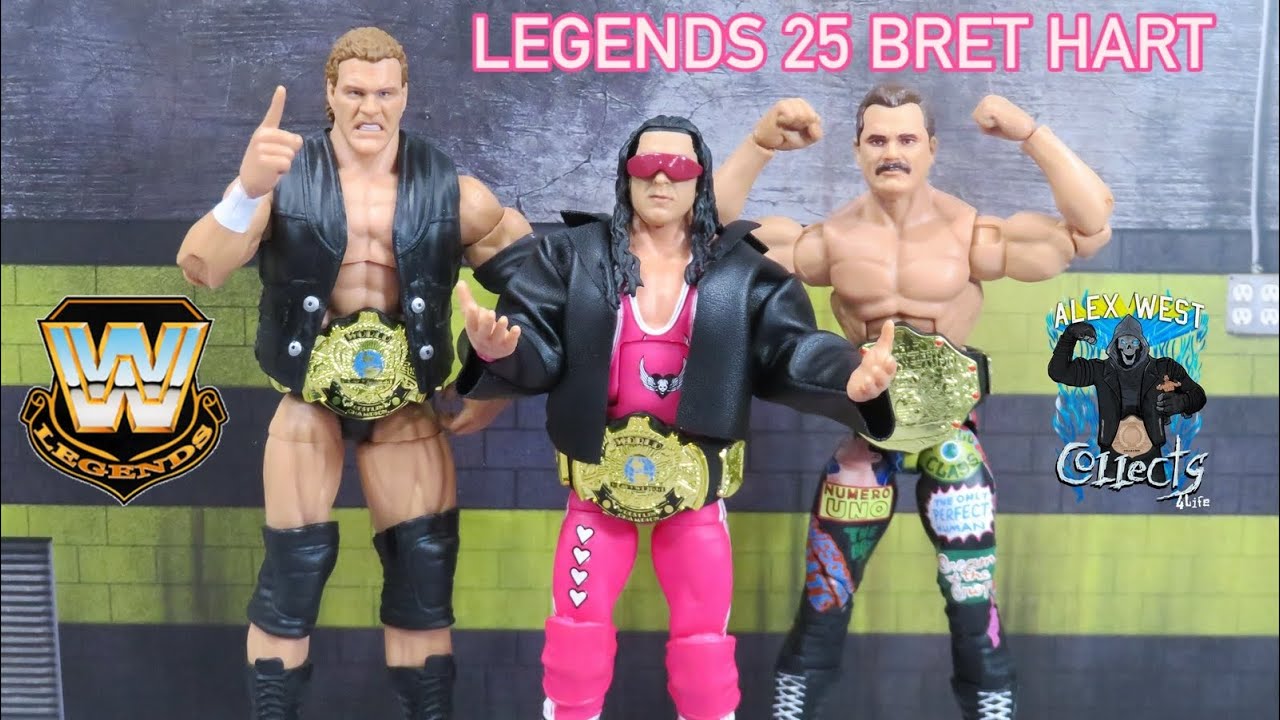 WWE Mattel Legends Series 25 Wrestlemania 9 Bret Hitman Hart