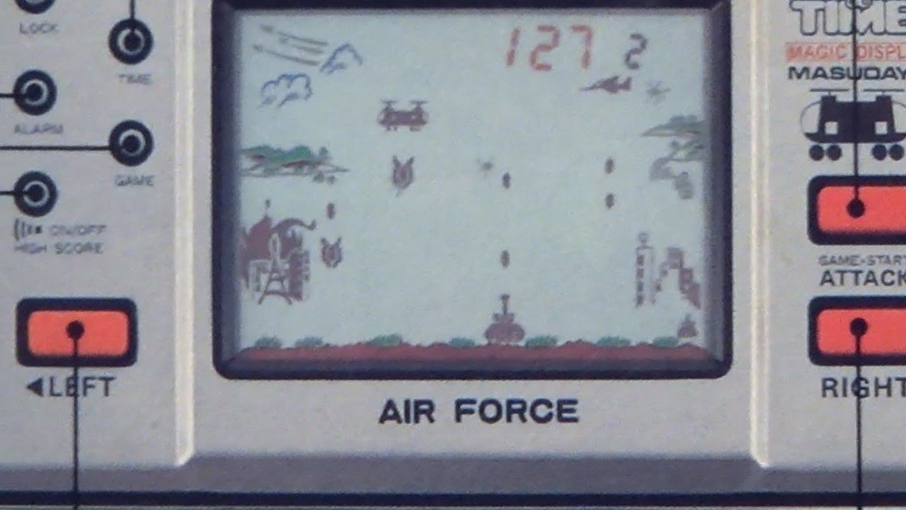 レトロ 液晶ゲーム】マスダヤ エアフォース 空挺部隊 ダブルカラー