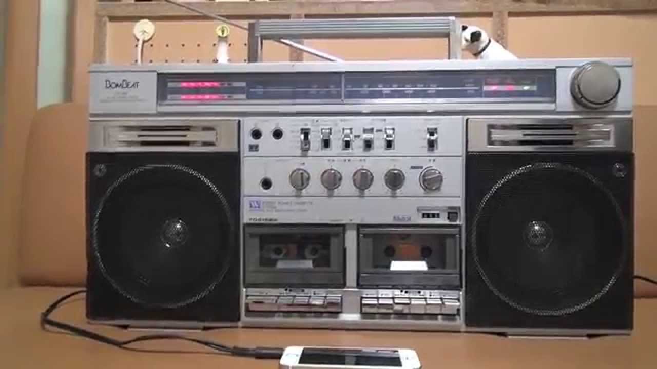 東芝 TOSHIBA RT-S87 BOMBEAT ラジカセ FM/AM TOSHIBA RT-S87 BOM BEAT