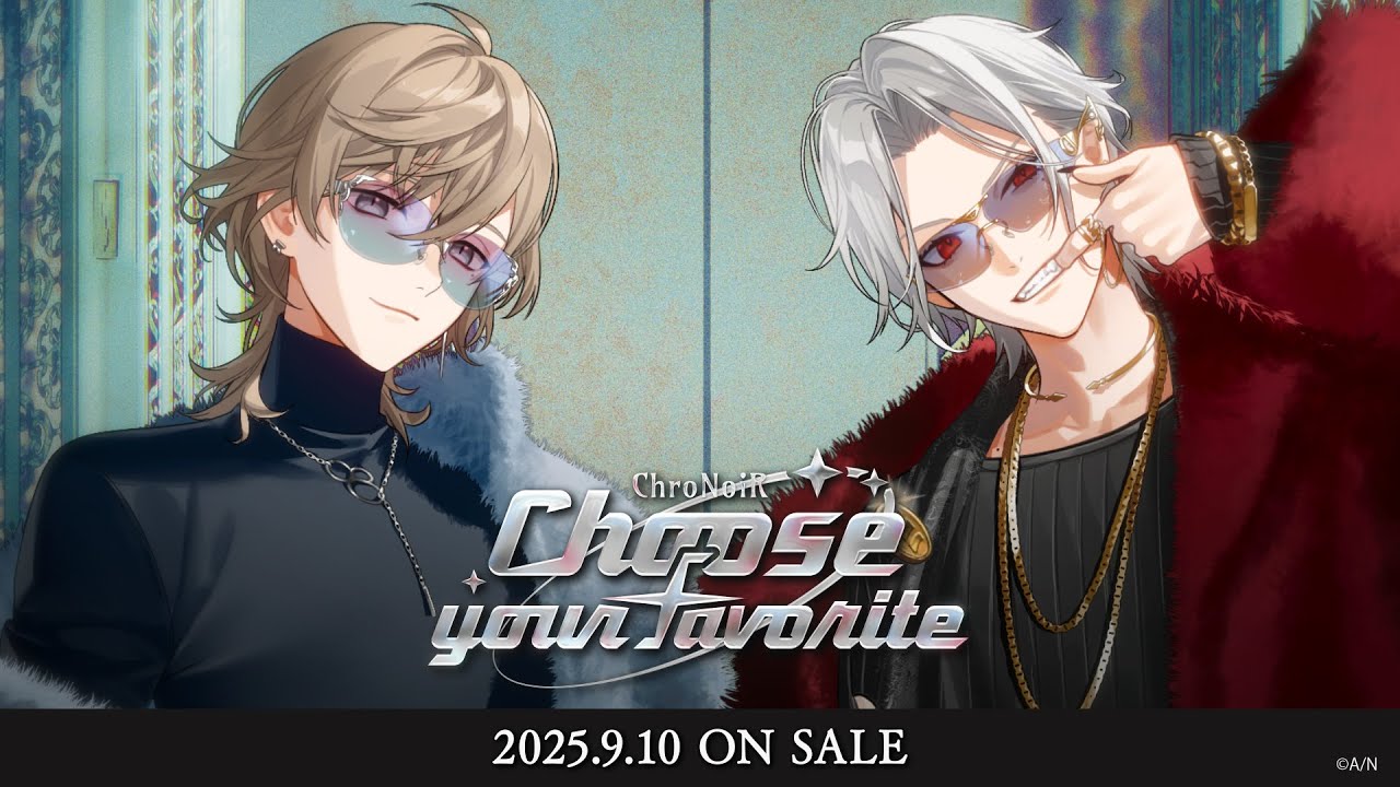 ChroNoiR新グッズ「Choose your favorite」を2025年9月10日(水)18時