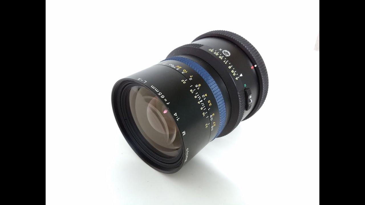 Mamiya Lens M 65mm F4 L-A - YouTube