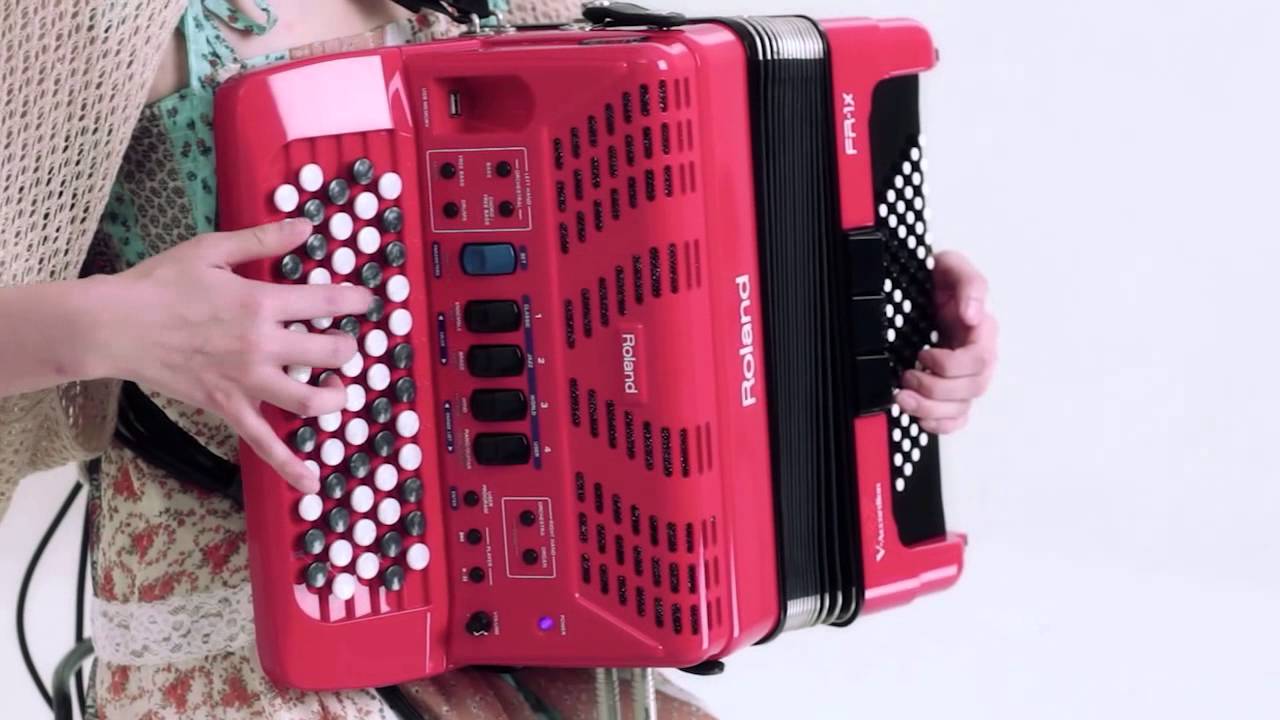 ローランド アコーディオン バック BAG-FR-1 赤 【未使用】 ローランド