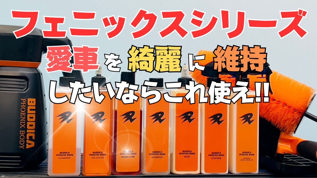バディカフェニックスボディ×ながら洗車】クリーン＆アイアン・タイヤ