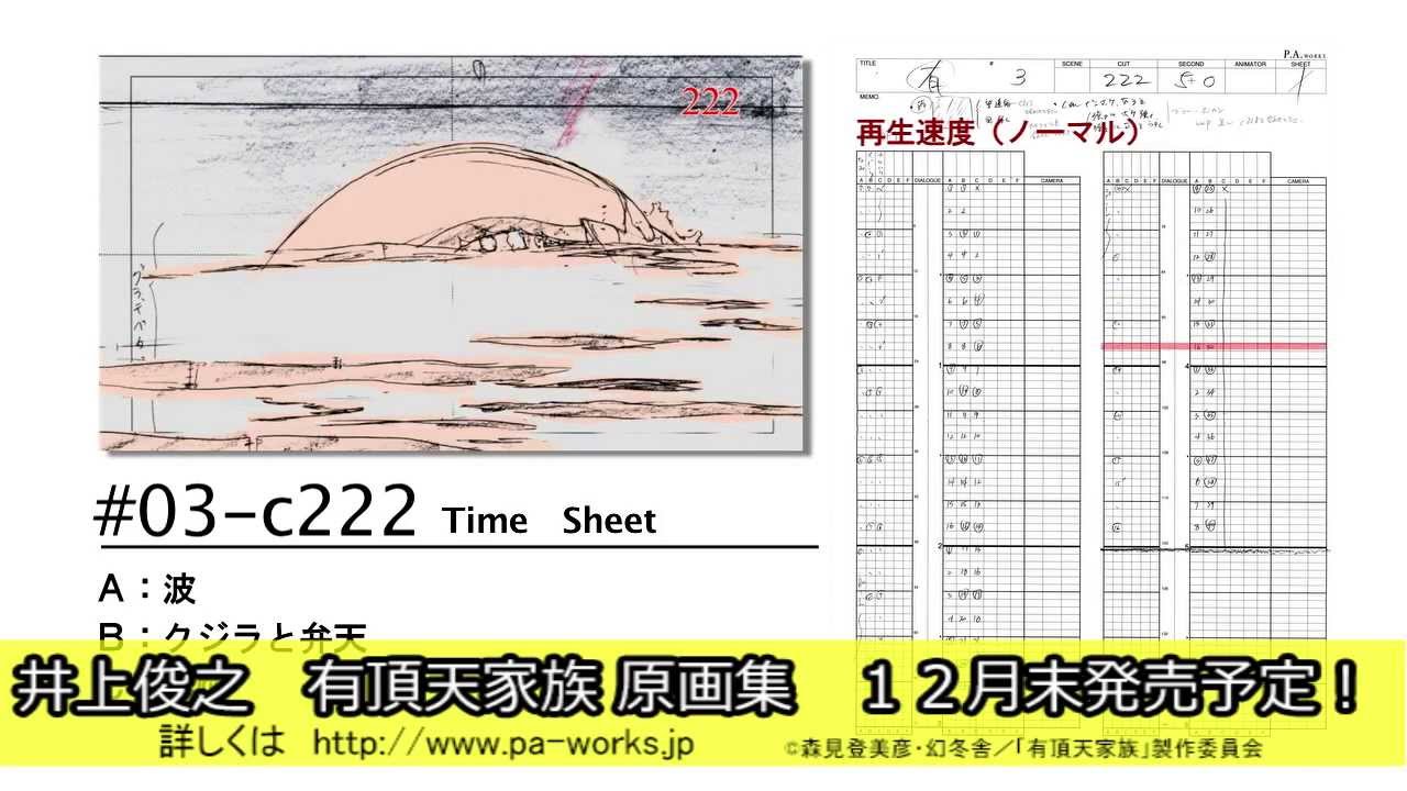 井上俊之 有頂天家族原画集 上級編サンプル - YouTube