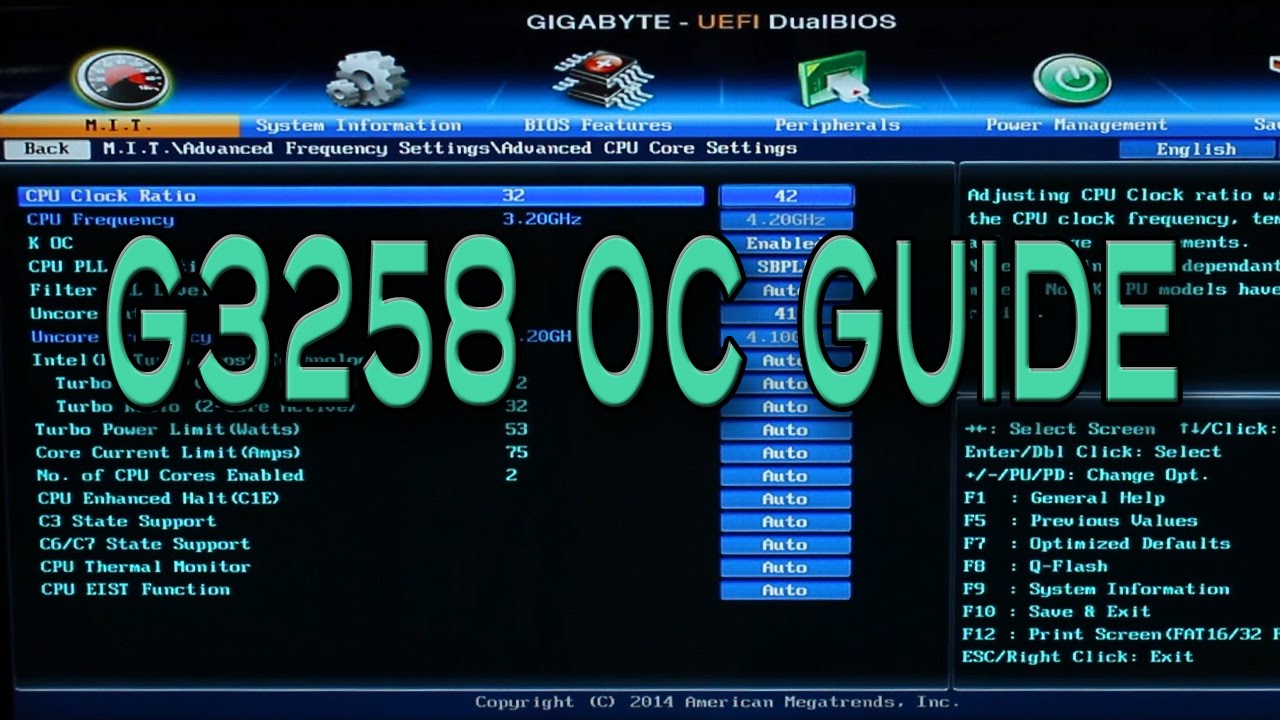 Gigabyte B85M / Pentium G3258 Uncut Overclock Tutorial For