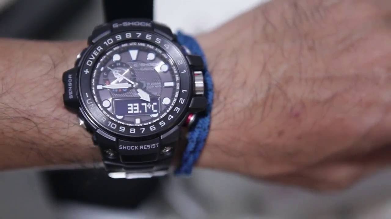 Casio G shock Gulfmaster GWN 1000B 1A - YouTube