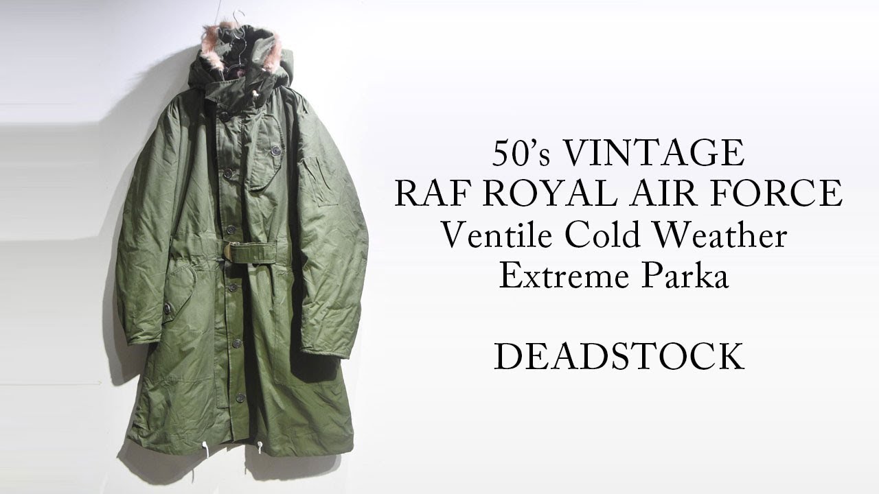 50's Vintage RAF Cold Weather Extreme Ventile Parka DEADSTOCK