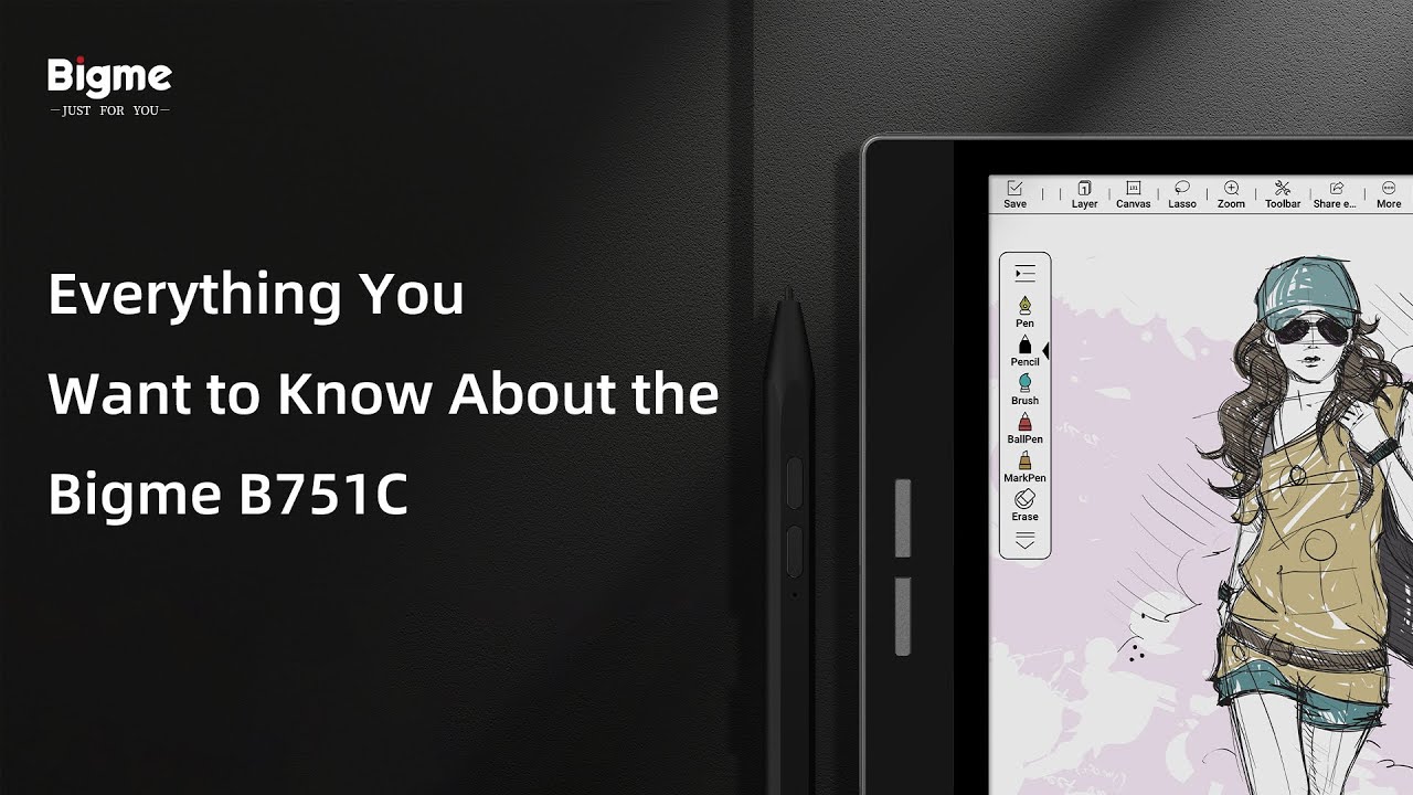 Bigme 7'' B751C Cheapest kaleido 3 Color Eink notepad with free