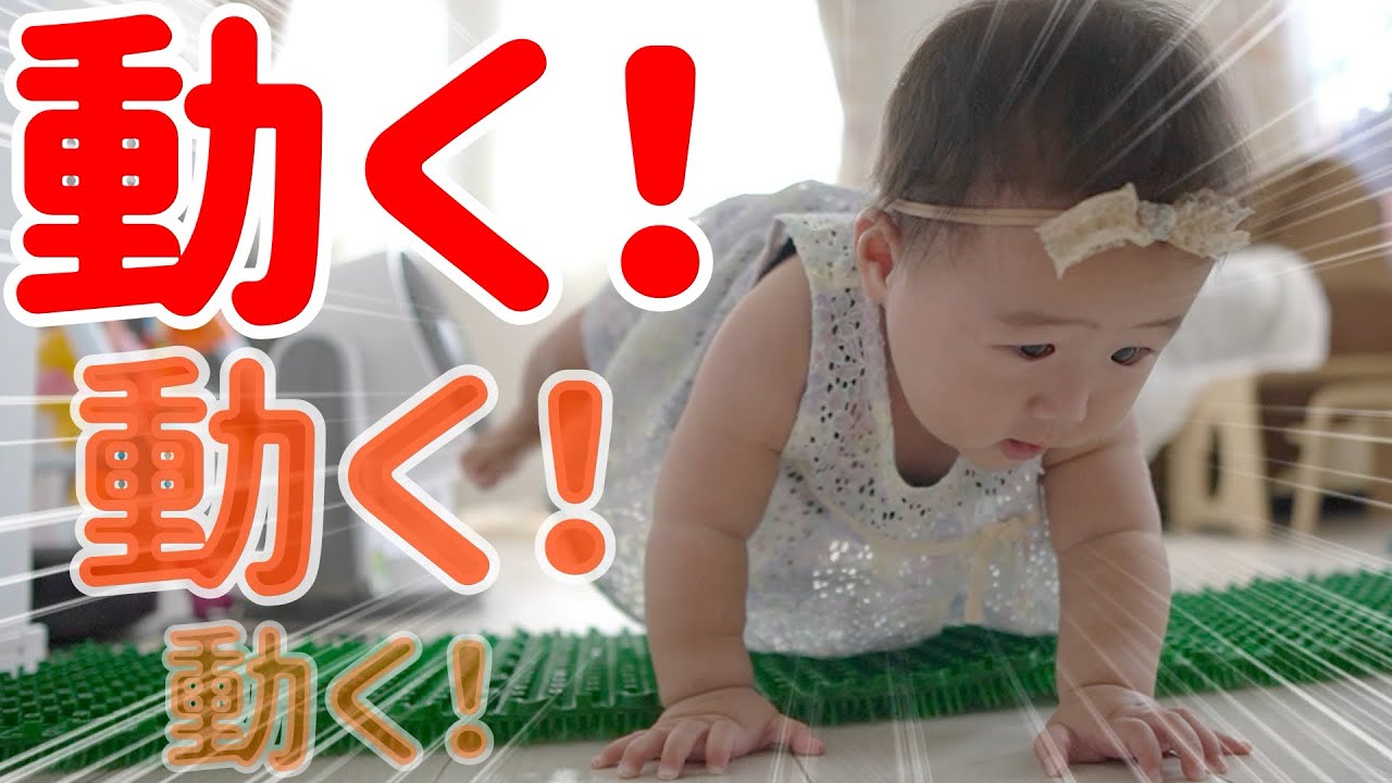 生後8ヶ月】とにかく動く！活発な赤ちゃん！ - YouTube