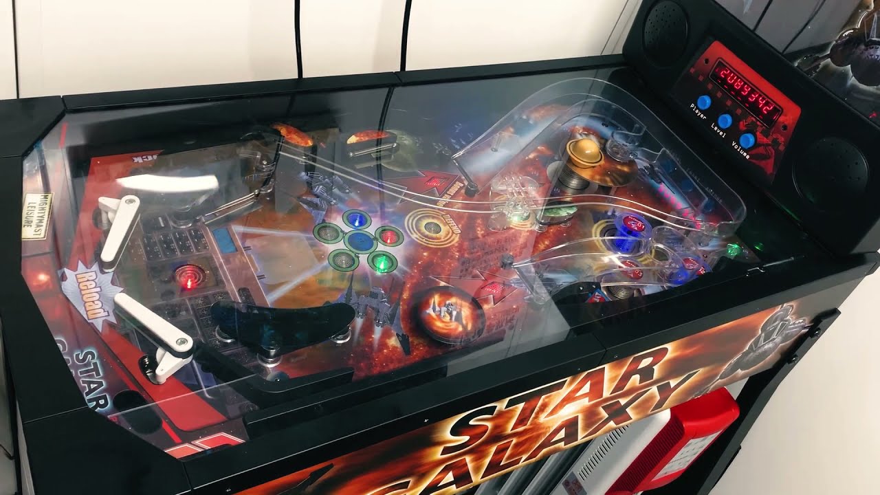 家庭用ピンボールマシン「Star Galaxy Professional Pinball」 - YouTube