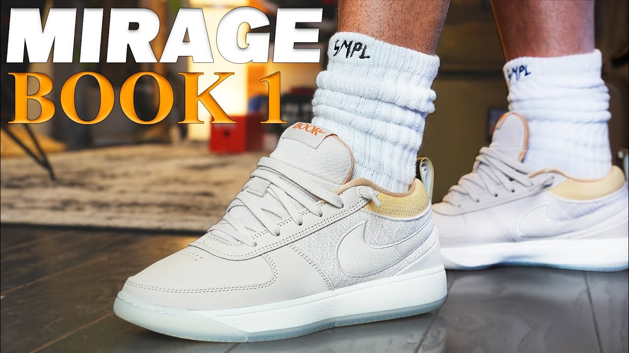 Nike Book 1 “ Mirage “ Review and On Foot - YouTube