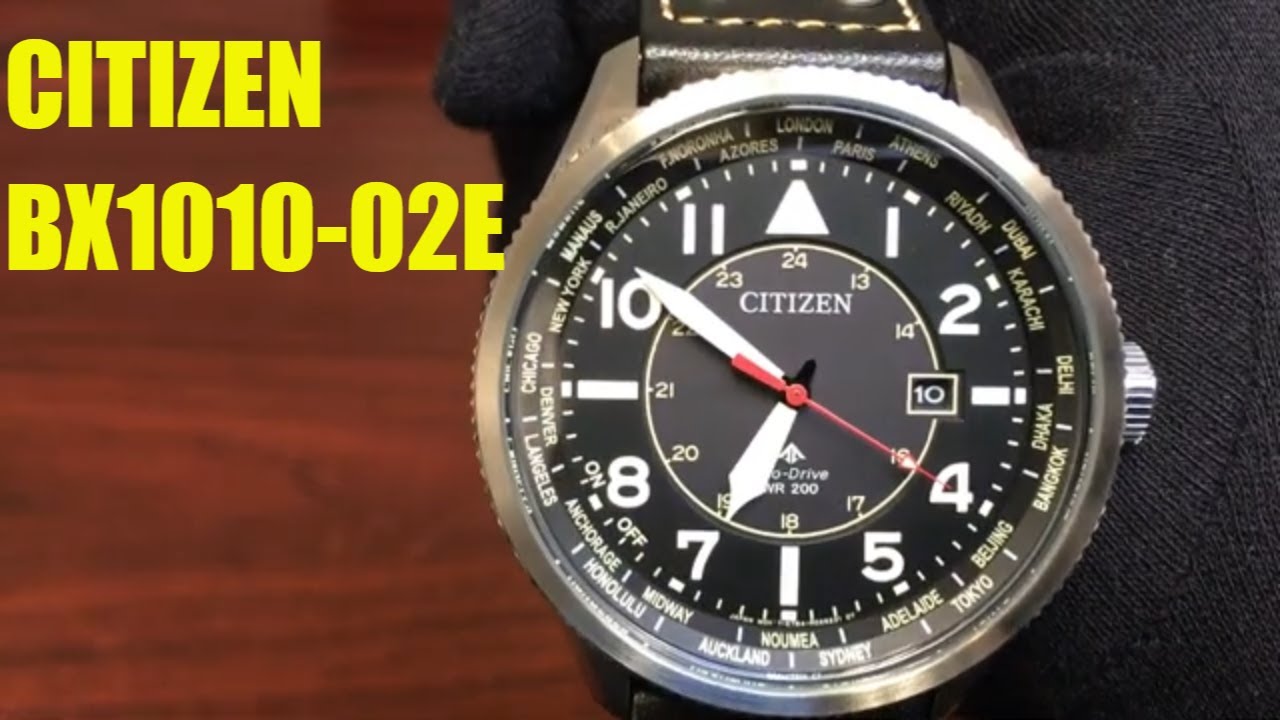 Citizen Eco-Drive Promaster Nighthawk Pilot World Time Watch