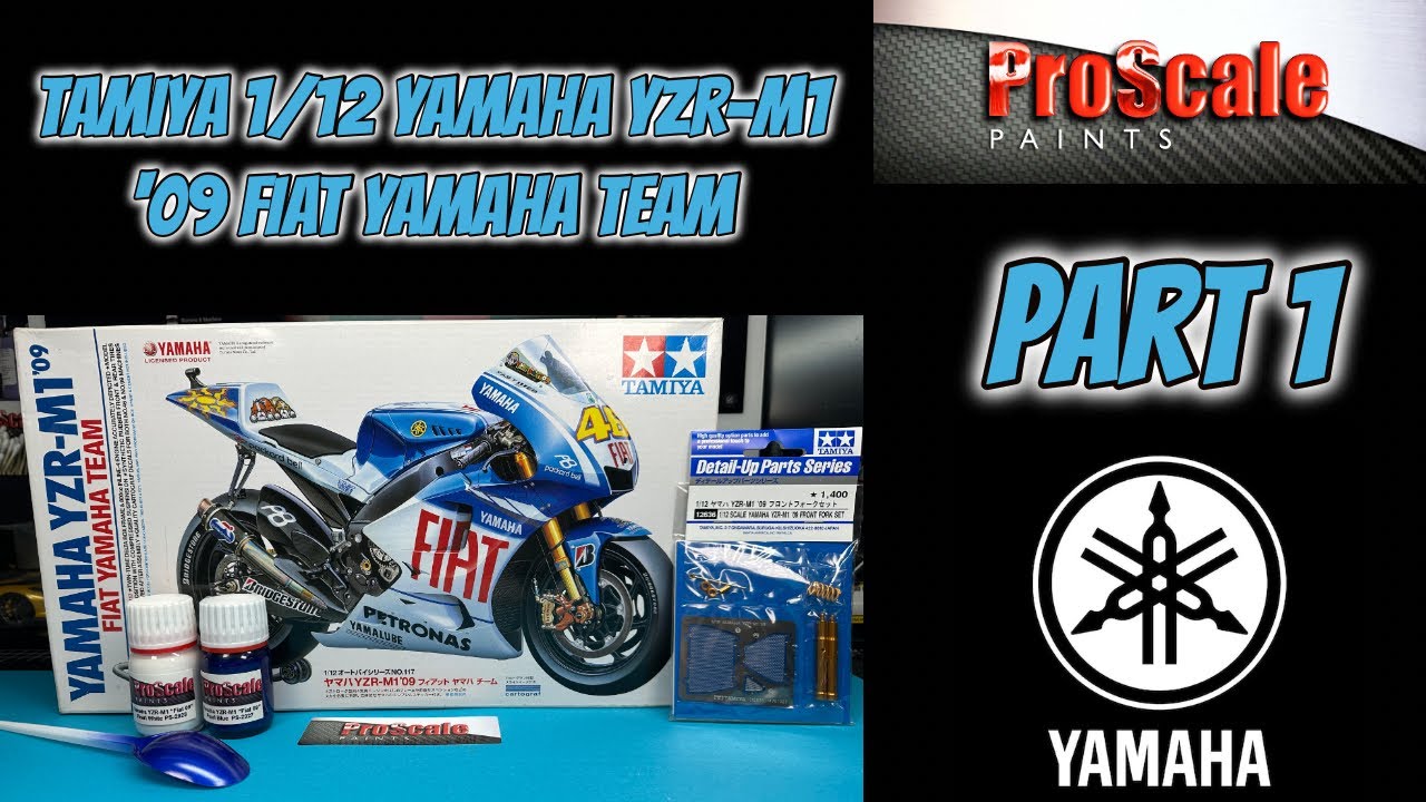 Part 1 - 1/12 Yamaha YZR-M1 '09 Fiat Yamaha Team - YouTube