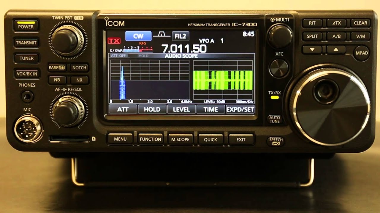 Icom HF+50MHzアマチュア無線用トランシーバー「IC-7300」 紹介動画