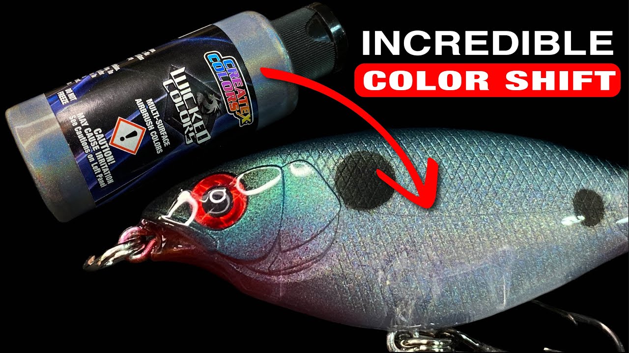 Easy Lure Painting // Createx Wicked Flair Color - YouTube