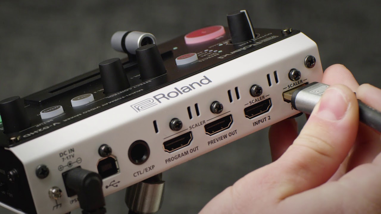 Roland V-02HD マルチフォーマット・ビデオ・ミキサー - YouTube