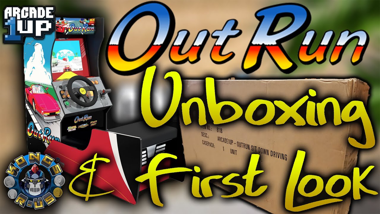 Outrun Sit Down Arcade 1up - Unboxing and First Look!! - YouTube
