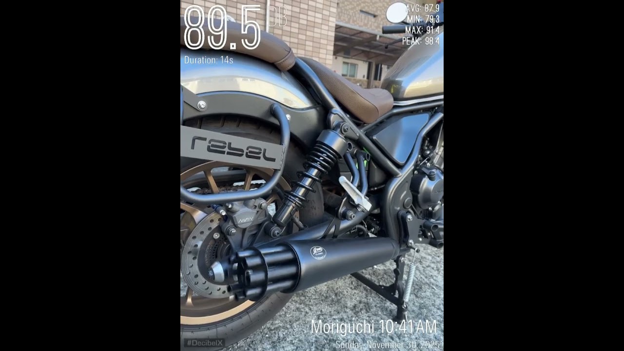 新型レブル250の2023年式〜カスタムマフラー ガトリングガンタイプ LK