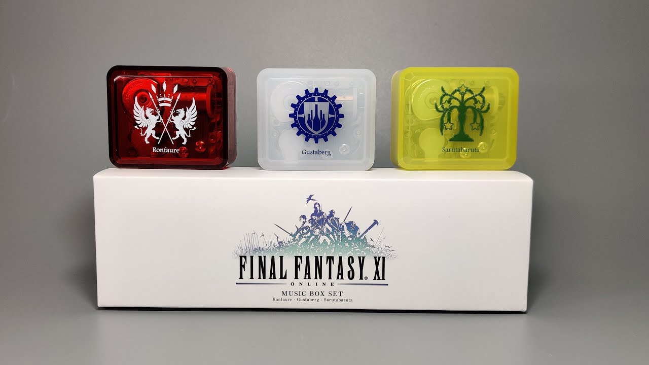 Final Fantasy XI Music Box Set Ronfaure Gustaberg Sarutabaruta