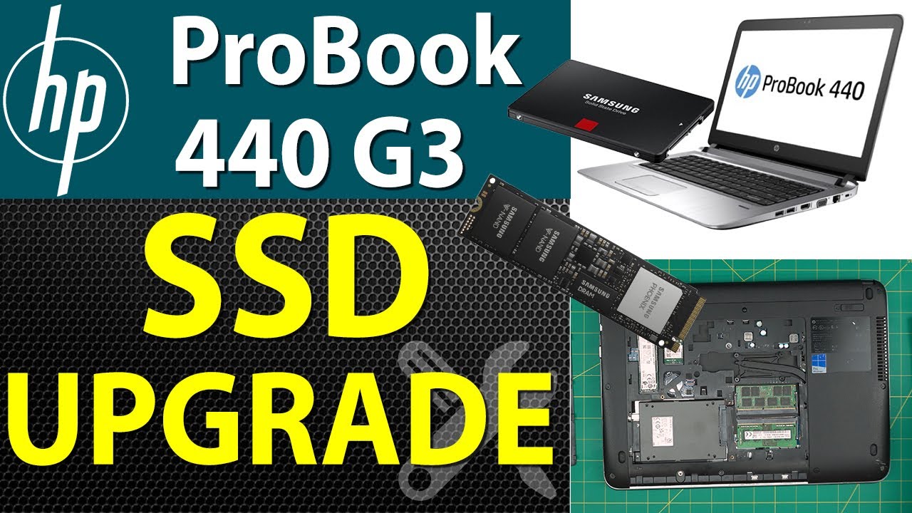 How to Upgrade Storage SSD-HDD for HP ProBook 440 G3 Laptop - YouTube