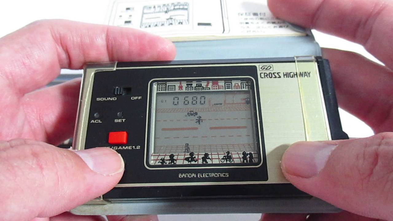 17149 Bandai LCD Game Digital Cross Highway (Cross Road) - YouTube