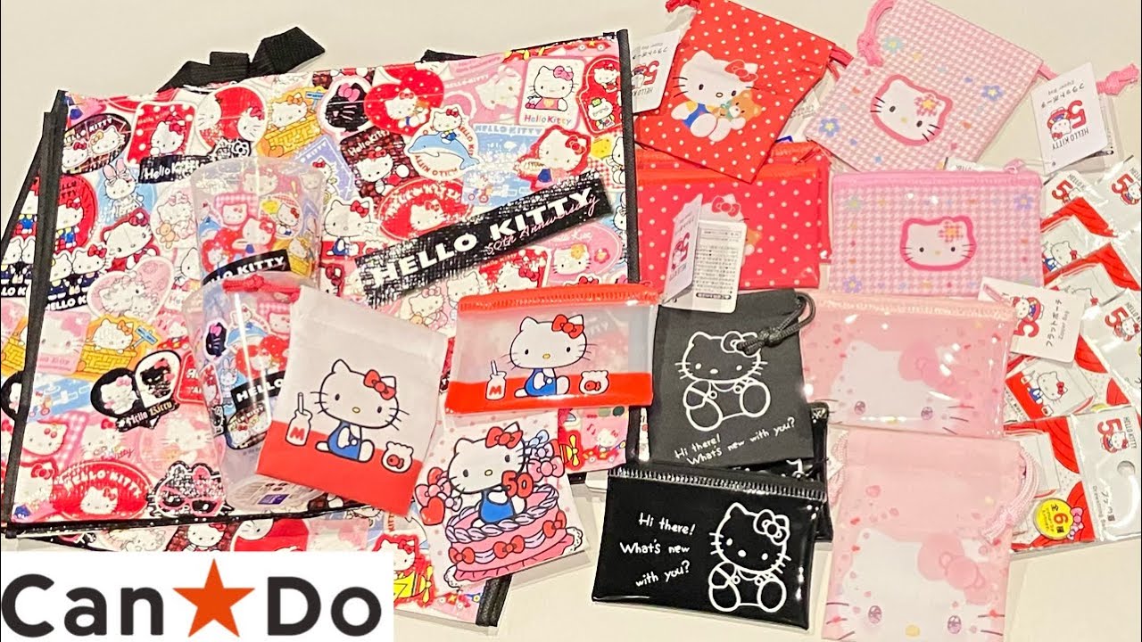 キャンドゥ】ハローキティ50周年グッズ♡ - YouTube