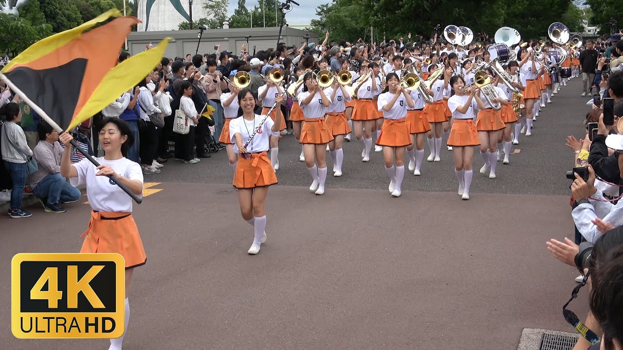 京都橘高校吹奏楽部 | 関西ローズ EXPO 2025 ローズパレード 往路 万博