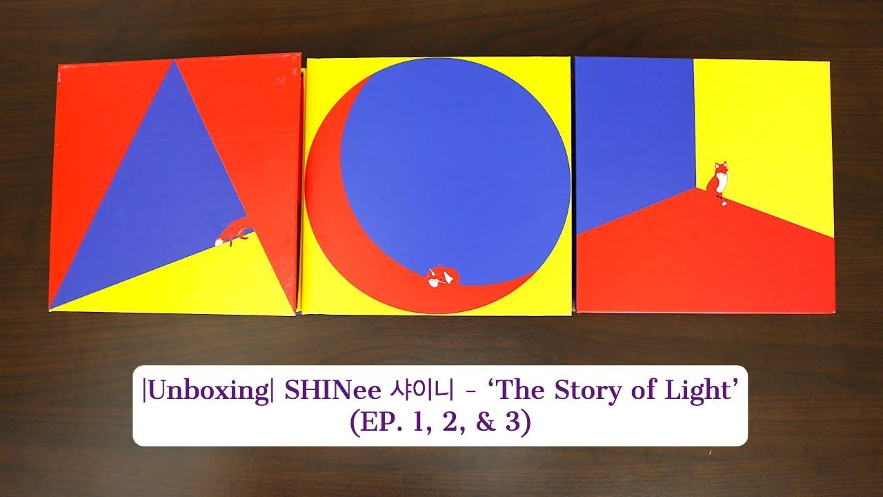Unboxing| SHINee 샤이니 - 'The Story of Light' (EP 1, 2, & 3