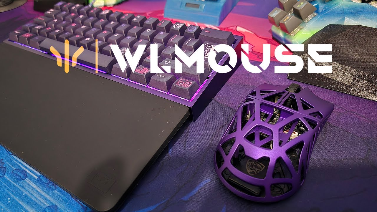 WLMouse Beast X 8K Omron Opticals Purple unboxing and first look