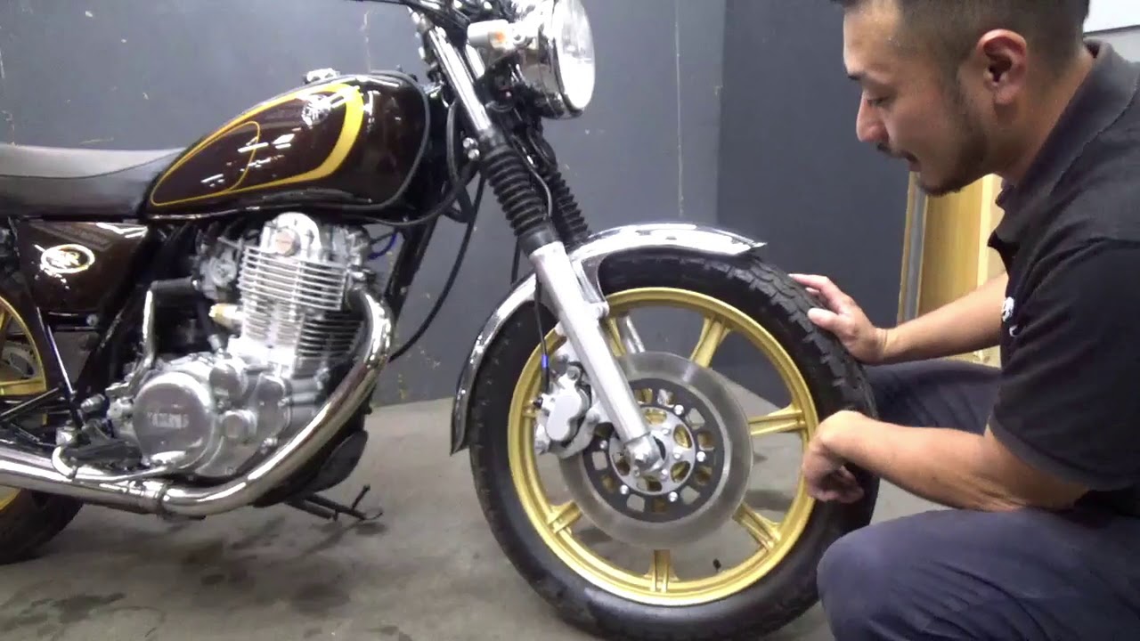 SR400 ワイズギア製キャストホイール シンプルカスタムな上質車！車両