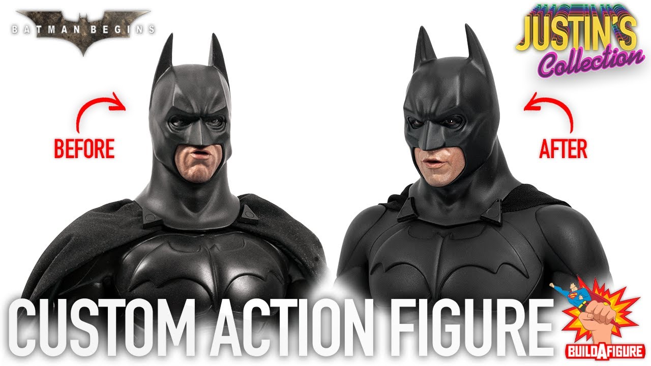 Hot Toys Batman Begins Custom OATY Custom 1/6 Scale Head Review