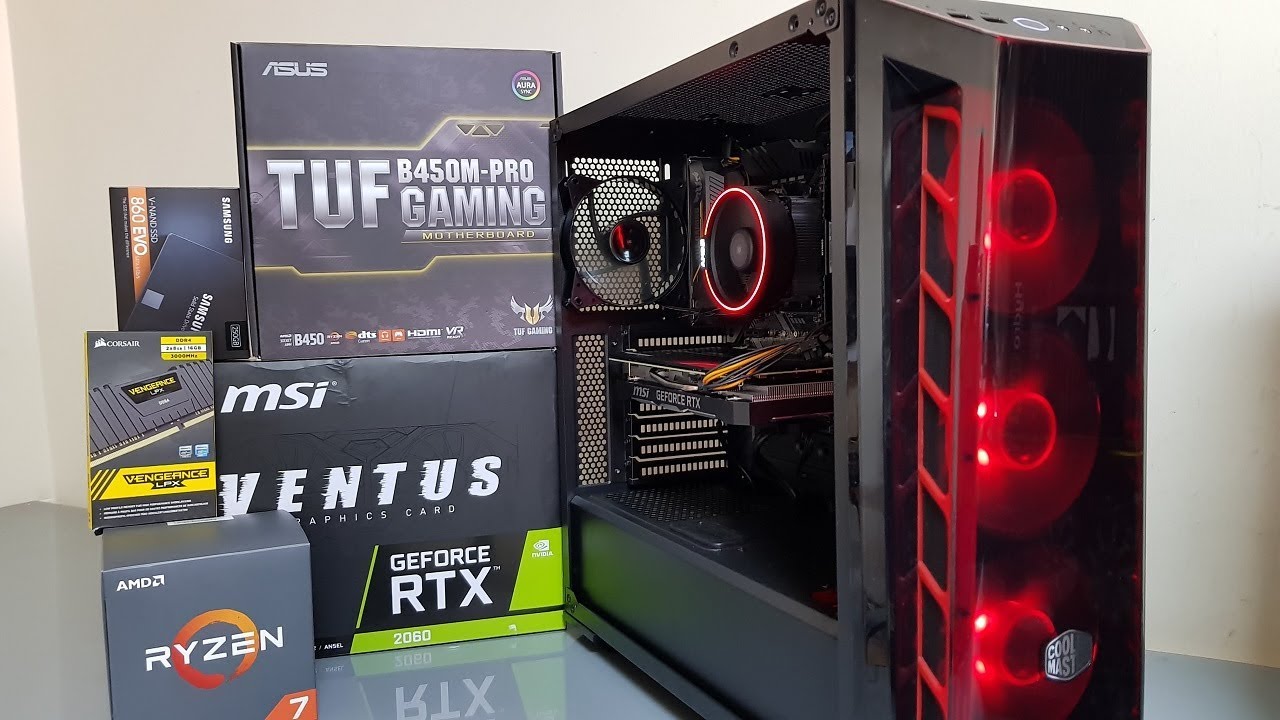 AMD Ryzen 7 2700 RTX 2060 PC Build, Benchmarks and Game tests