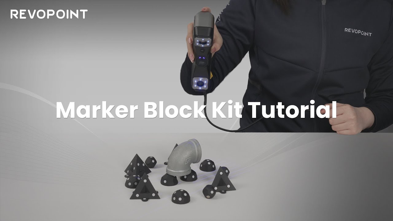 Revopoint MetroX 3D Scanner: How to Use the Marker Block Kit - YouTube