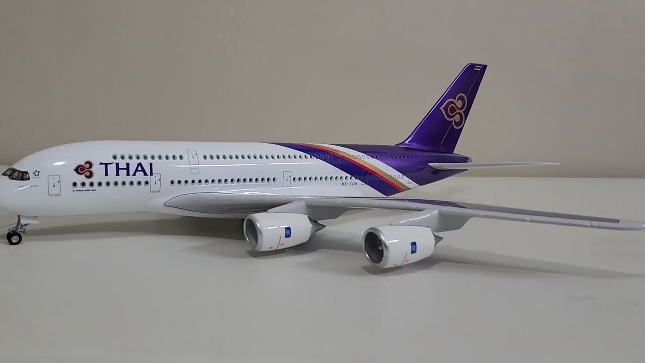 Thai Airways Airbus A380-800 HS-TUE 1/160 scale model aircraft