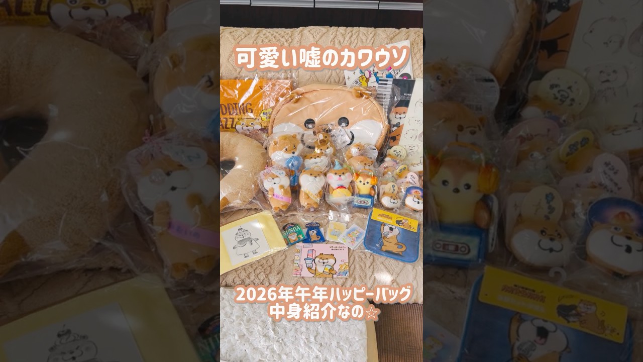 可愛い嘘のカワウソ2026年ハッピーバッグ中身紹介動画🌟 #可愛い嘘の