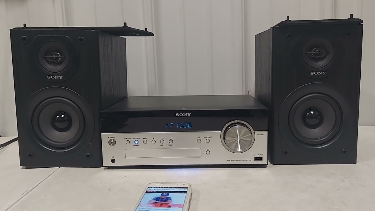 Sony CMT-SBT100 CD Bluetooth Micro Music System - YouTube