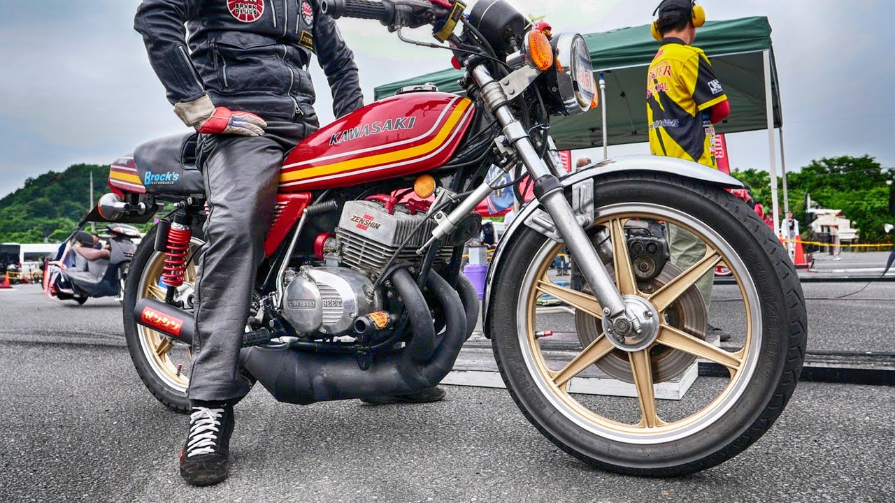 Kawasaki KH400 🔥 ゼンシン集合チャンバー 🔥 JD-STER 2025