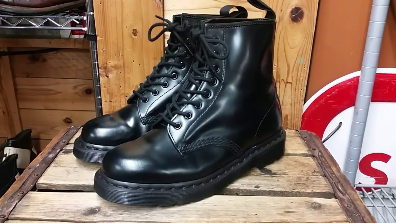 Dr.Martens】BLACK 8 HOLE BOOTS 1460 Mono Smooth デッドストック