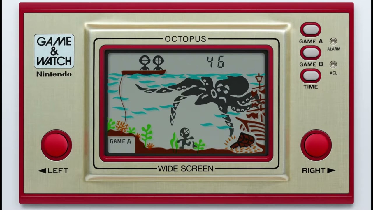 Game & Watch: Octopus [Handheld Longplay] (1981) Nintendo - YouTube