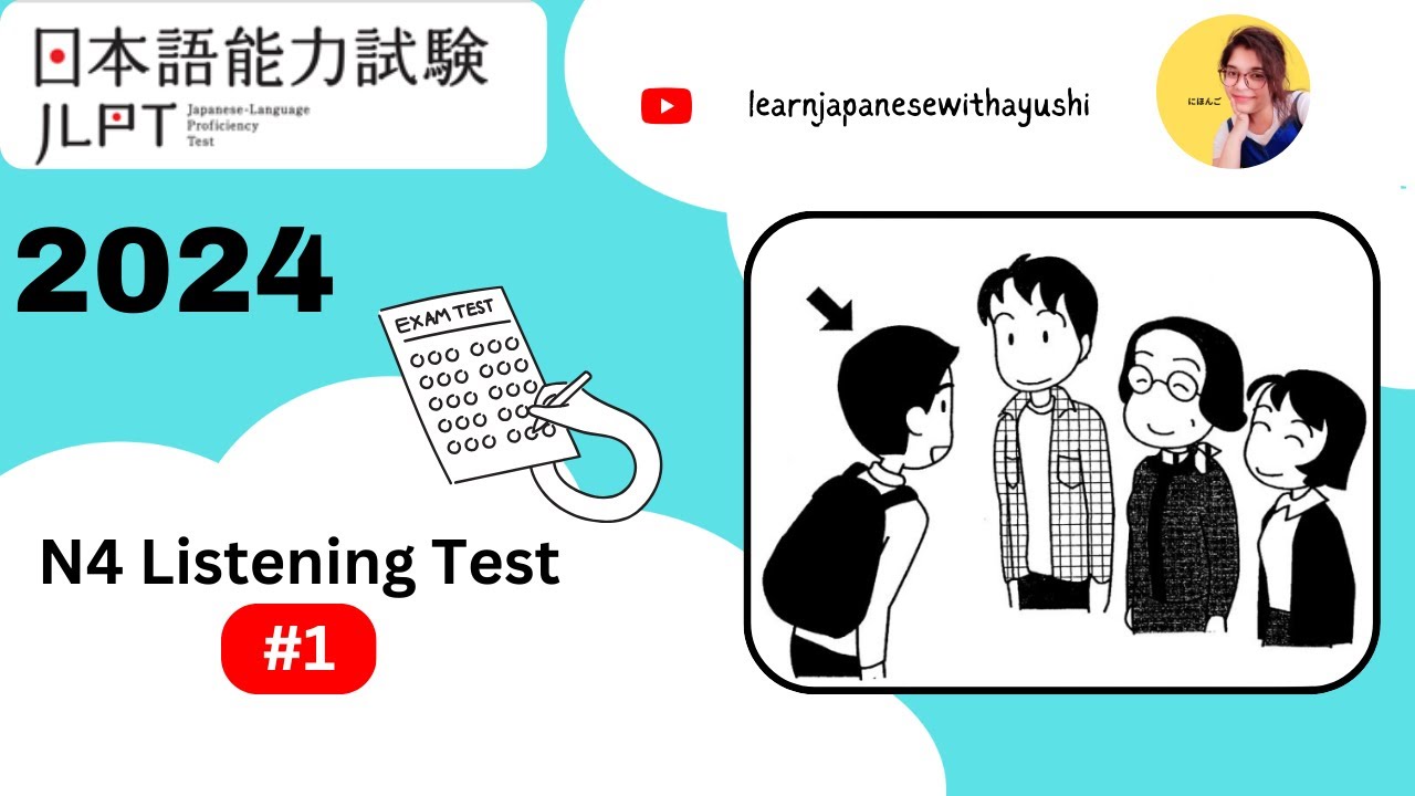 N4 Choukai || JLPT & NAT Listening Practice TEST 2024 with Answers