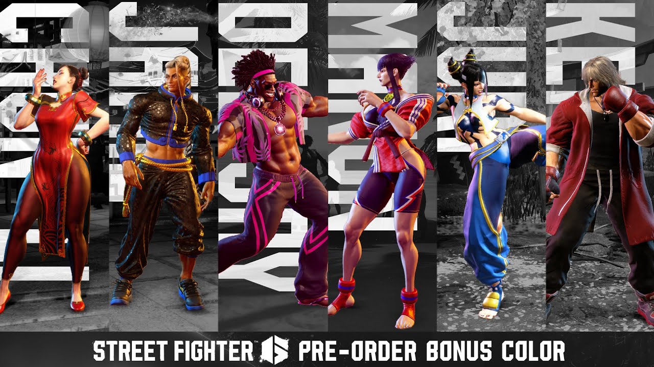 Street Fighter 6 - Pre-Order Bonus Color - YouTube