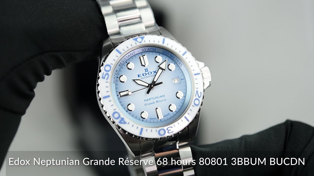 Edox Neptunian Grande Réserve 68 hours 80801 3BBUM BUCDN