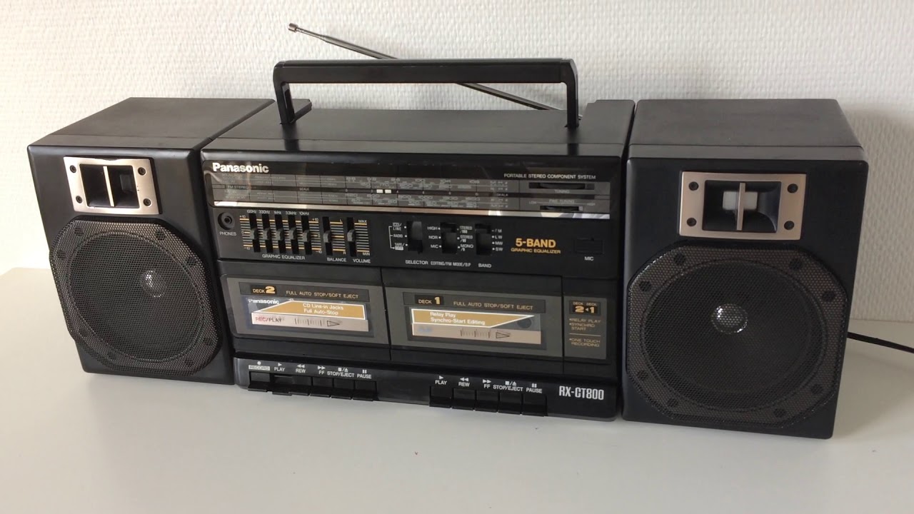 Boombox PANASONIC RX CT800 - YouTube