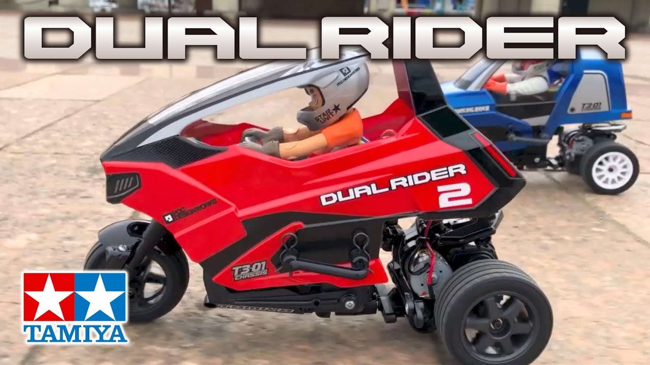 TAMIYA 1/8 R/C DUAL RIDER (T3-01) タミヤ デュアルライダー - YouTube