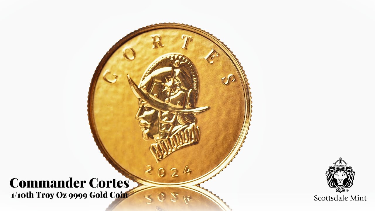 2024 Liberia Commander Series Hernan Cortes Bust One Tenth Troy oz