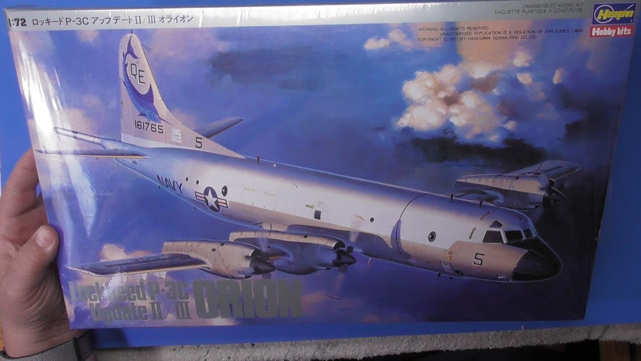 Sprue Review Hasegawa 1/72 Lockheed Orion - YouTube