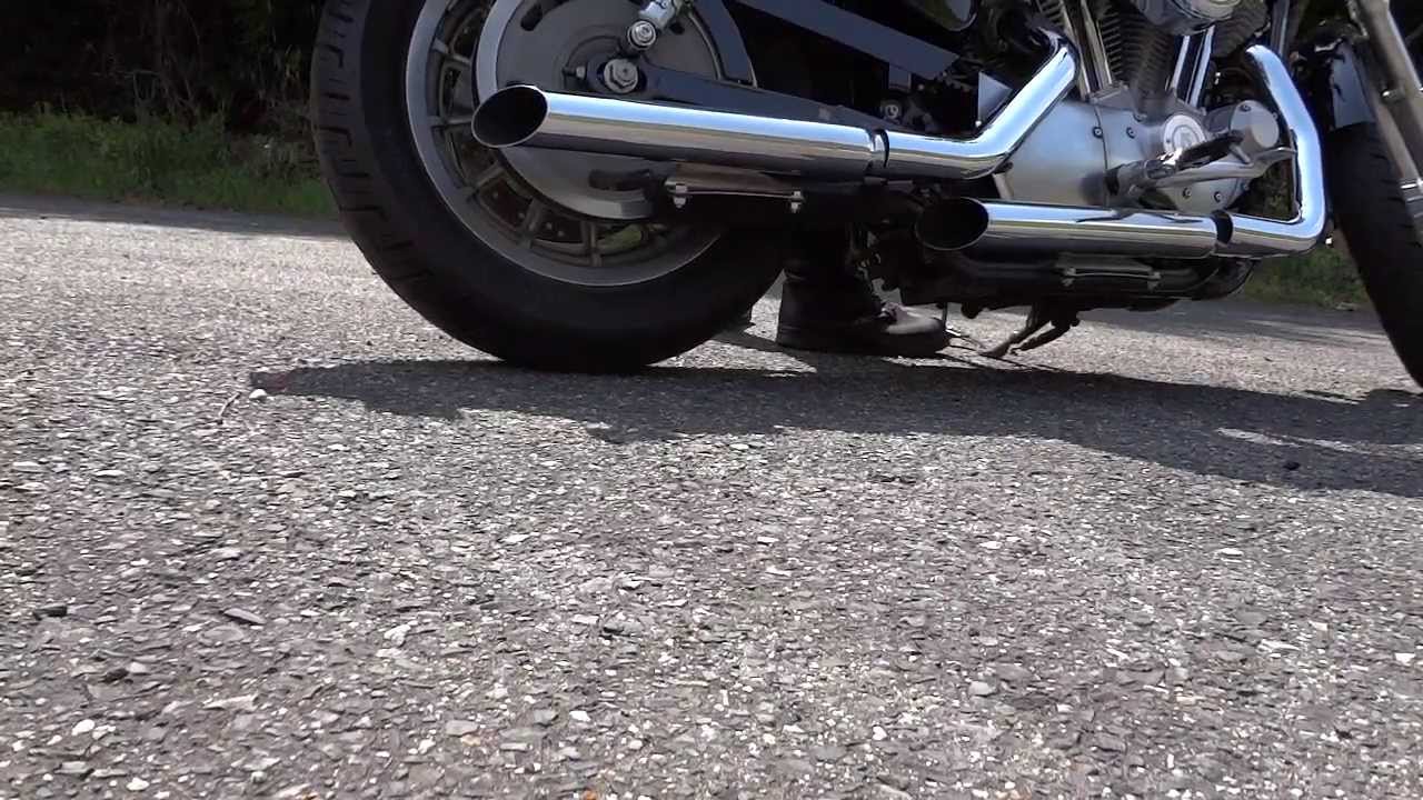 スポーツスター XL883L モーターステージブラスマフラー 63スラッシュ