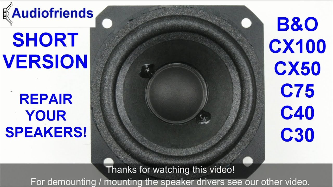 Bang & Olufsen CX100, CX50, C75, C40, C30, refoam & repair