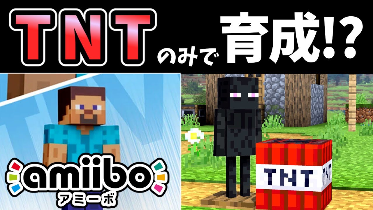 What happens if you train amiibo Steve using only TNT (down